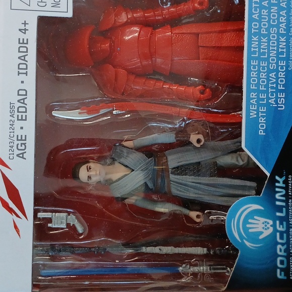 Star Wars Red and Gray Action Figures Set Wear Force Force Link - Picture 2 of 8